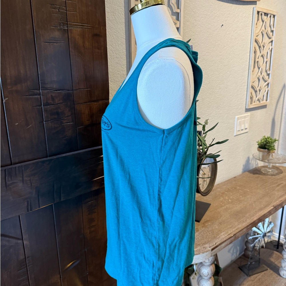 Teal Racerback Tank Top - Women - Picture 5 of 5